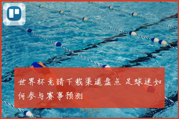 世界杯竞猜下载渠道盘点 足球迷如何参与赛事预测